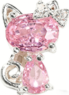 Hello Kitty Pink Diamond Bead Pendant