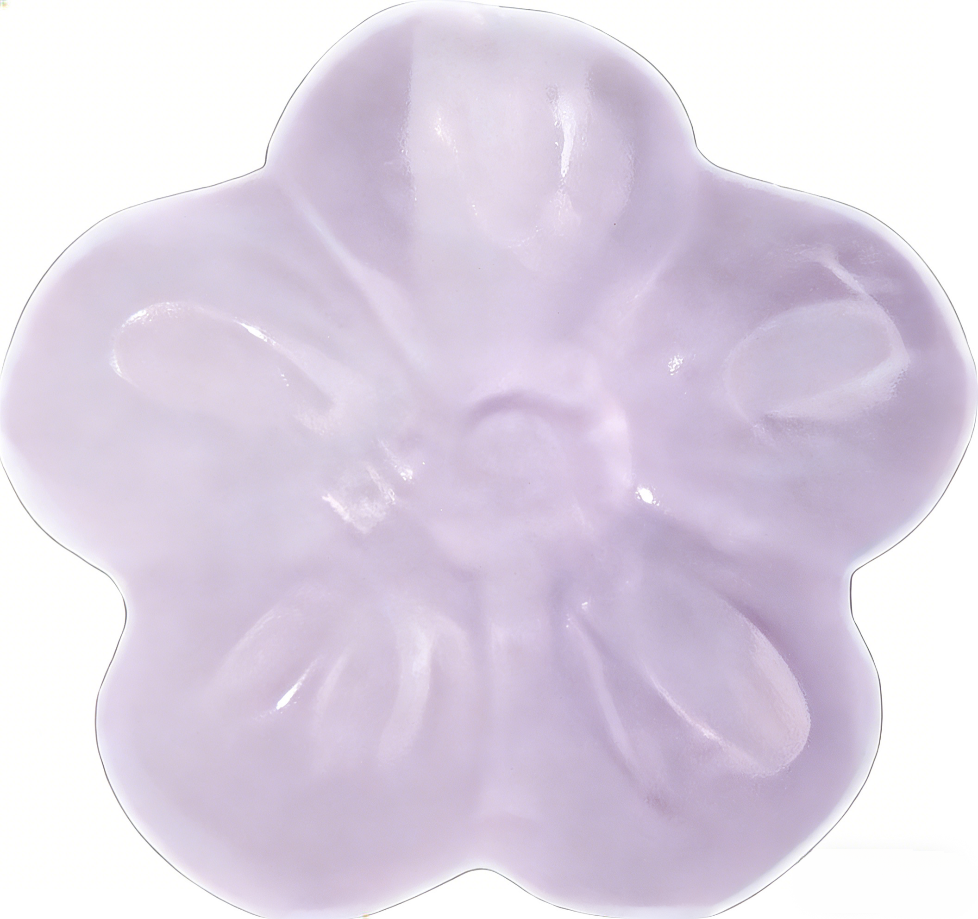 Amethyst flower shaped ornament